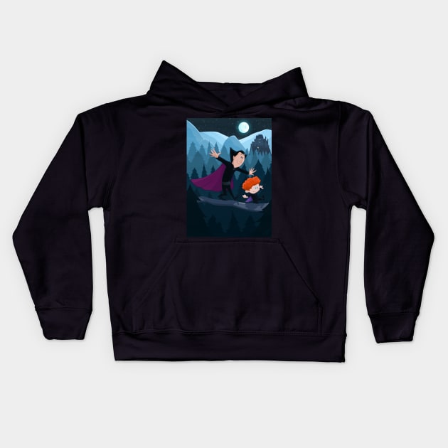 Dennis & Dracula Kids Hoodie by ChrisHarrys